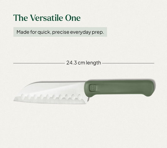 Santoku Knife - Coorg Green