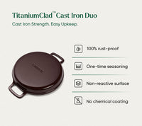 TitaniumClad™ Cast Iron Duo - Wine