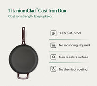TitaniumClad™ Cast Iron Duo - Wine