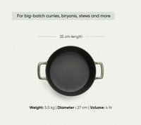 TitaniumClad™  Cast Iron Dutch Oven 27cm - Sage