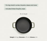 TitaniumClad™  Cast Iron Dutch Oven 27cm - Sage