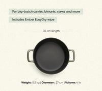 TitaniumClad™  Cast Iron Dutch Oven 27cm - Sage