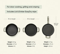 TitaniumClad™ Cast Iron Trio - Sage