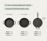 TitaniumClad™ Cast Iron Trio - Sage