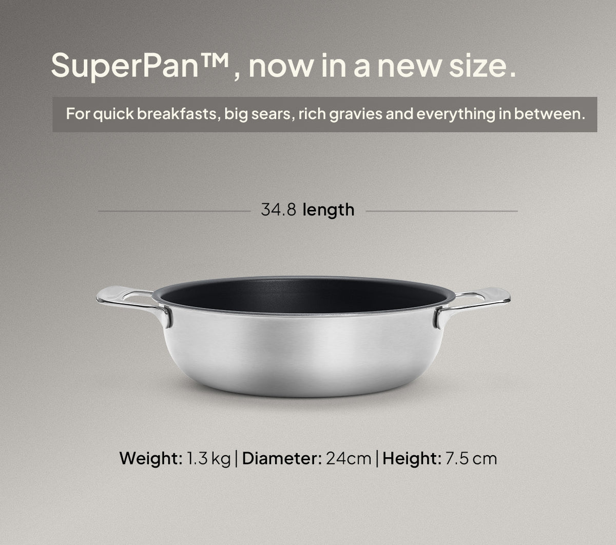 SuperPan 24 cm - Short Handle