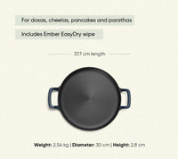 Pre-Seasoned Tawa 30 cm - Nilgiri Blue