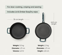 TitaniumClad™ Cast Iron Duo - Teal