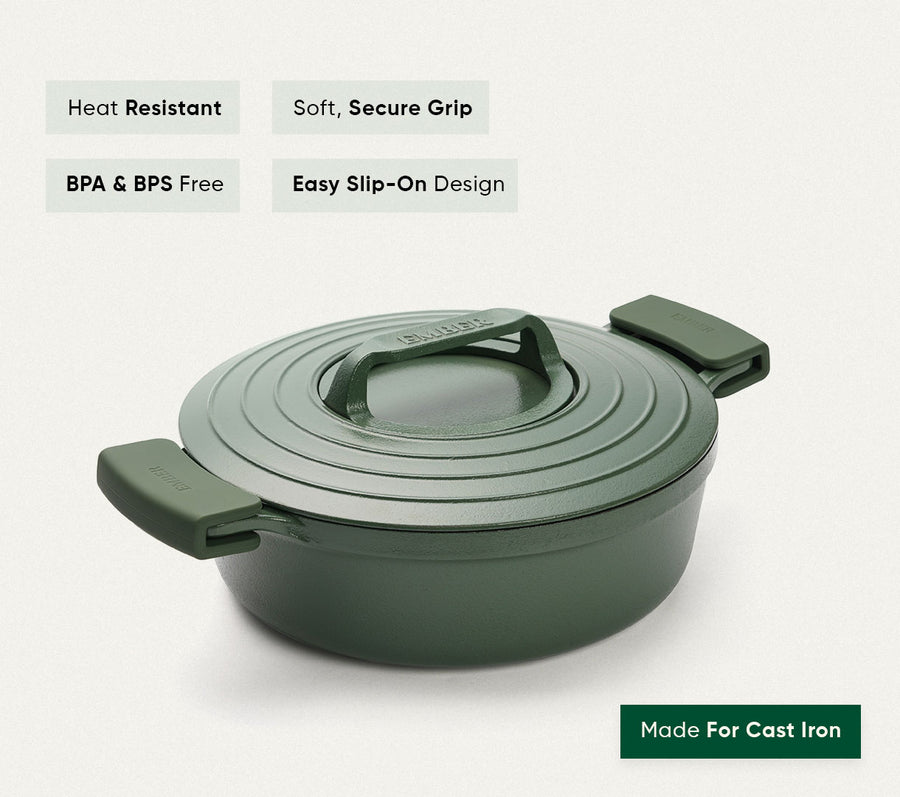 Ember Silicone Handle Holder (Set of 2) - Coorg Green