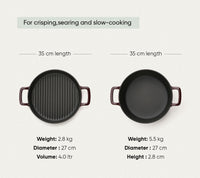 TitaniumClad™ Cast Iron Duo - Wine