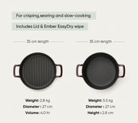 TitaniumClad™ Cast Iron Duo - Wine