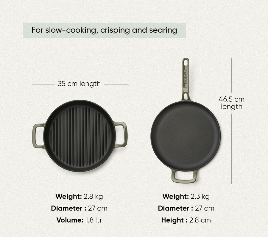 TitaniumClad™ Cast Iron Duo - Sage