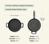 TitaniumClad™ Cast Iron Duo - Teal