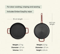 Pre-seasoned Cast Iron Duo - Jaipur Terracotta