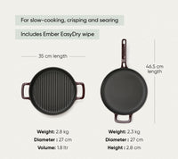 TitaniumClad™ Cast Iron Duo - Wine