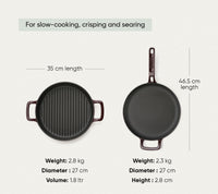 TitaniumClad™ Cast Iron Duo - Wine