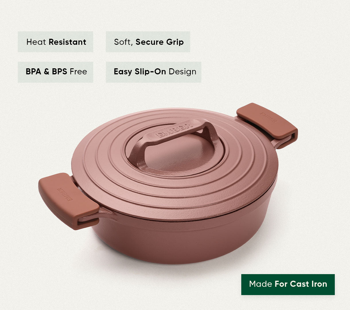 Ember Silicone Handle Holder (Set of 2) - Jaipur Terracotta 