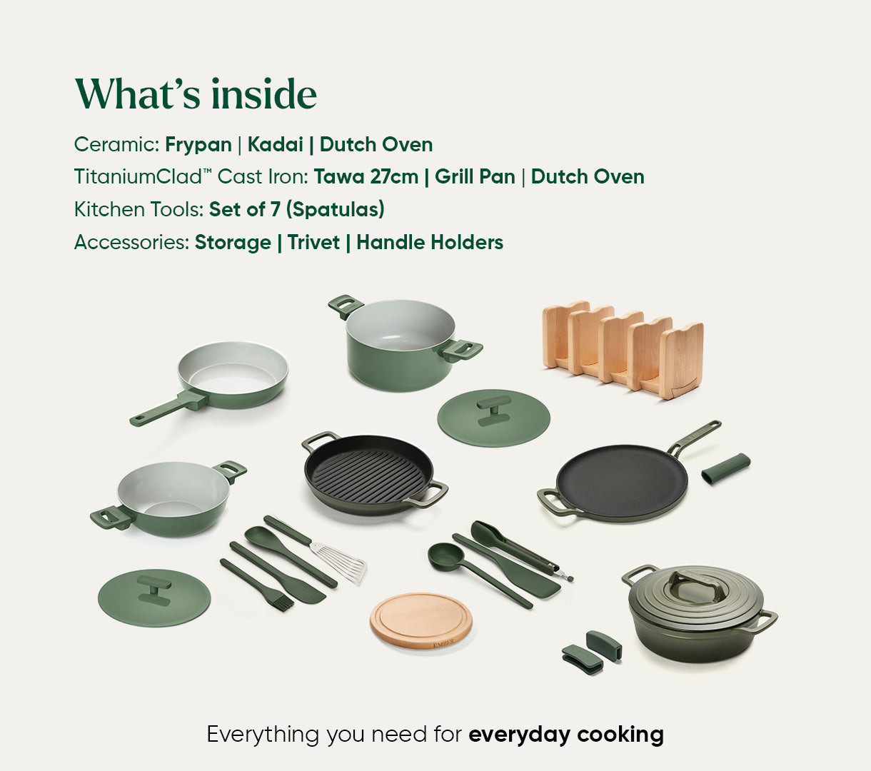 The Ember Colour Collection - Coorg Green + Sage