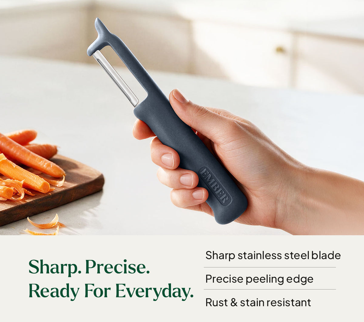 Ember PeelPro™ Vegetable Peeler - Nilgiri Blue