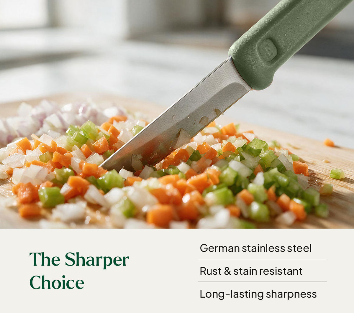 Paring Knife - Coorg Green