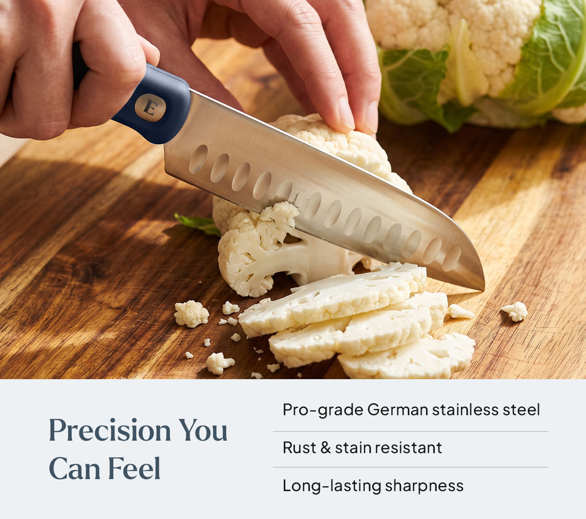Santoku Knife - Pro - Nilgiri Blue