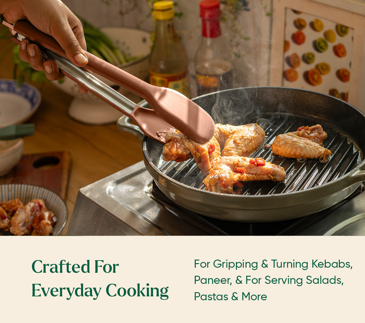 Kitchen Tongs - Jaipur Terracotta