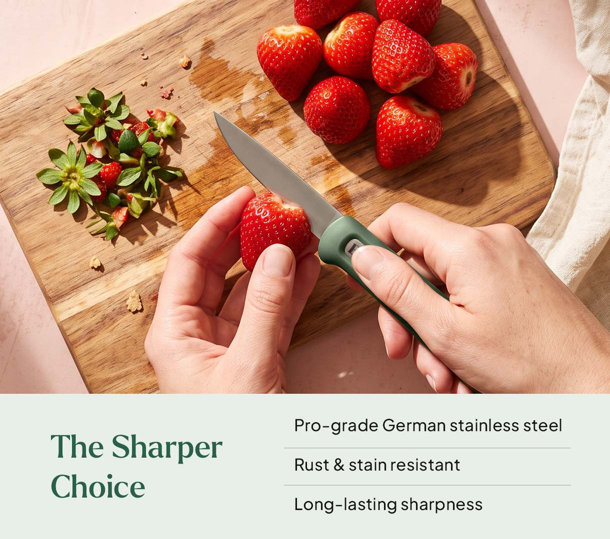 Paring Knife - Pro - Coorg Green