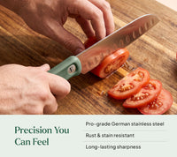 Santoku Knife - Pro - Coorg Green