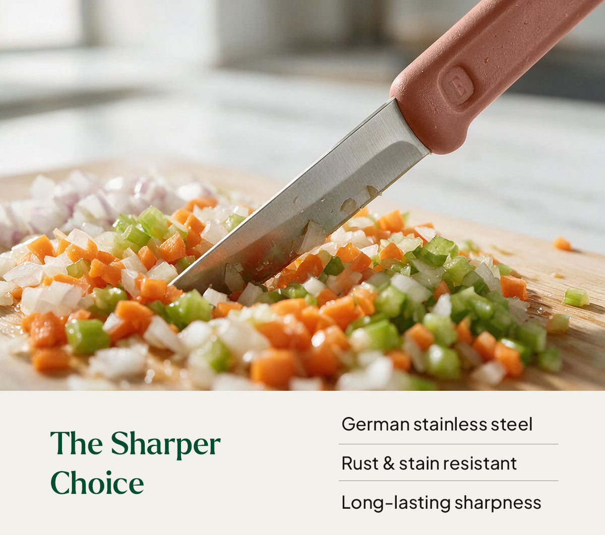 Knife Set of 3 - Jaipur Terracotta