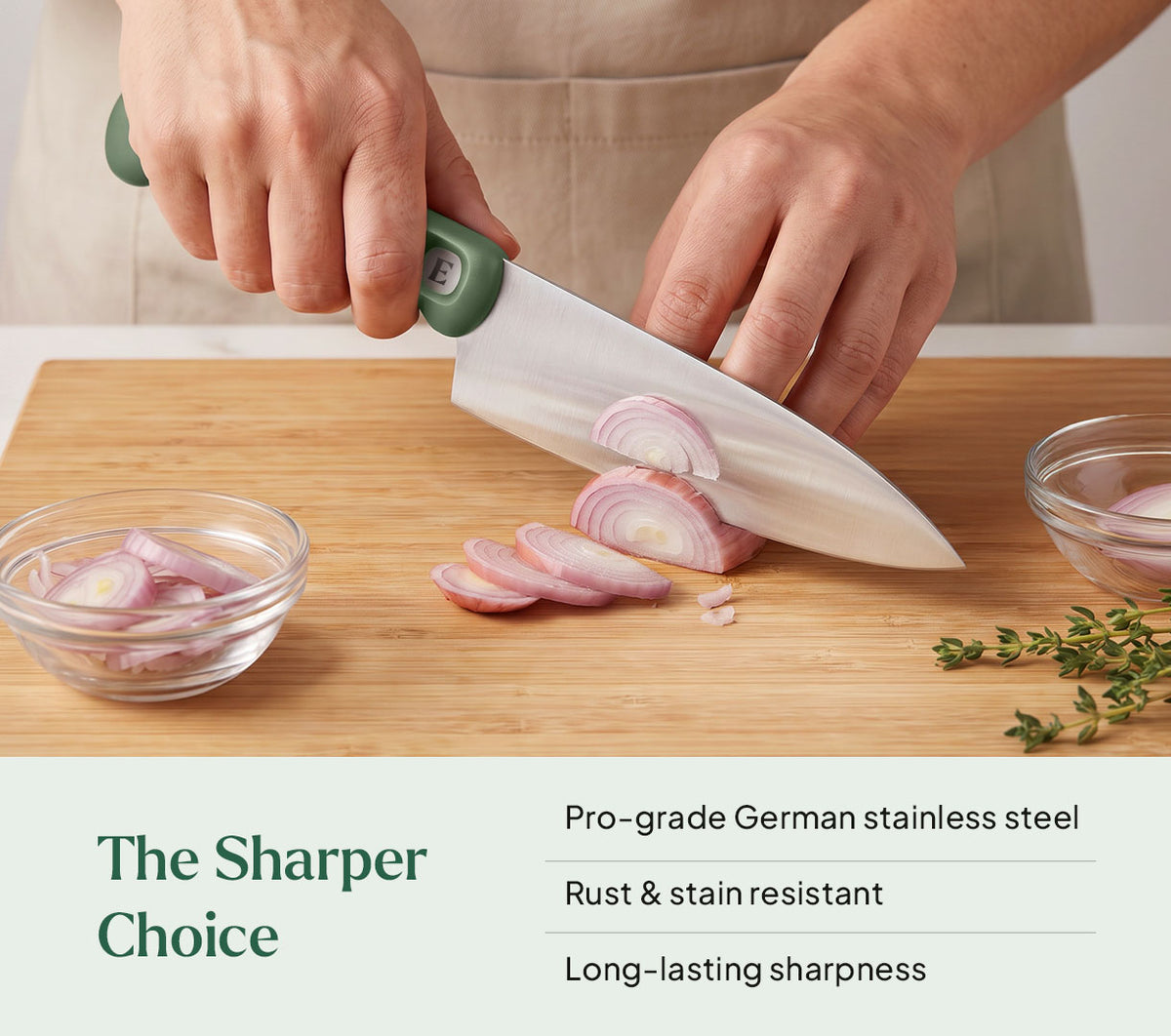 Chef's Knife - Pro - Coorg Green