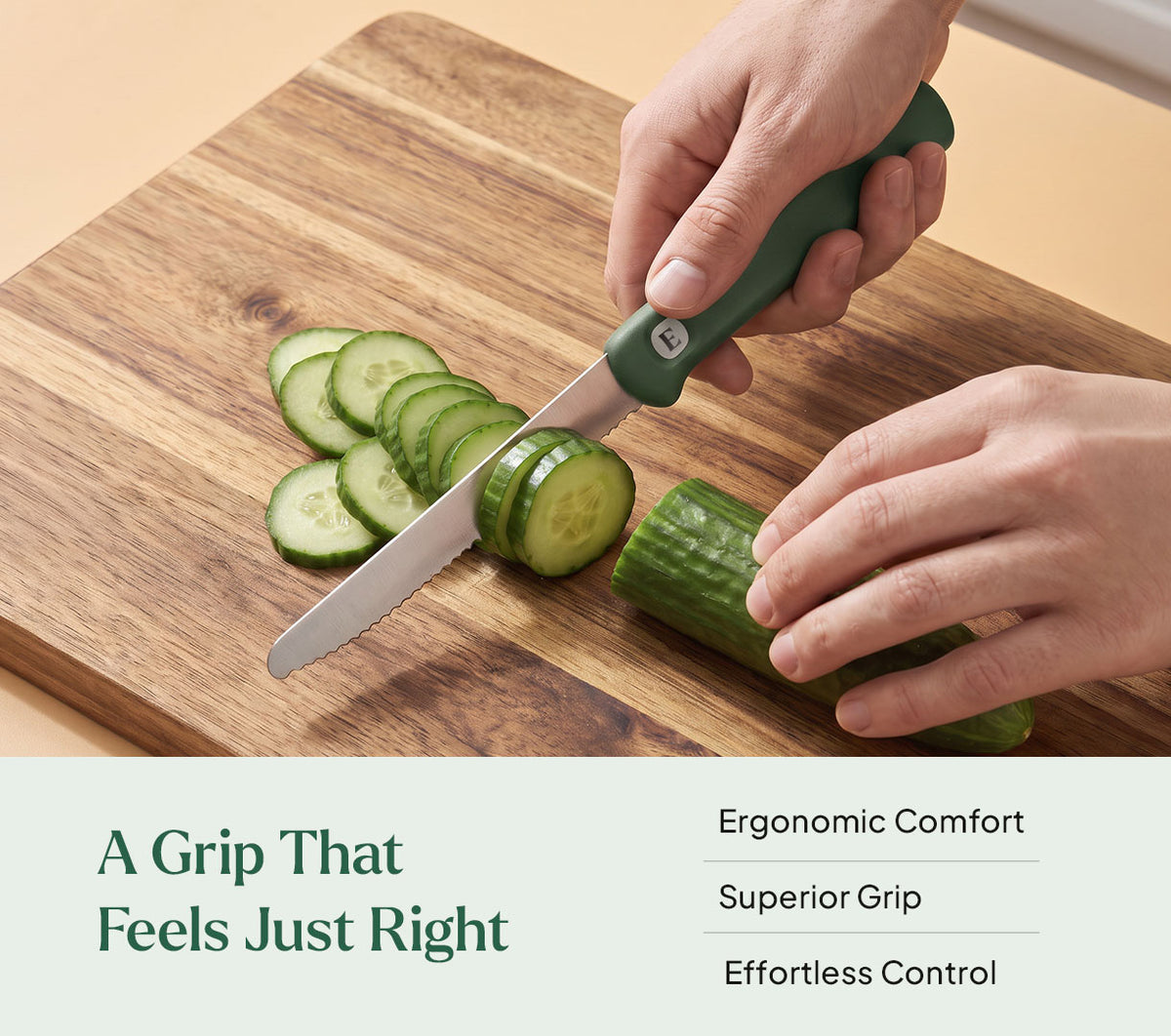 Knife Set of 3 - Pro - Coorg Green
