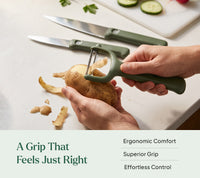 Knife & Peeler Set of 7 - Pro - Coorg Green