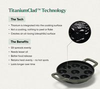Ember TitaniumClad™ Cast Iron Appe Pan (20 cm) - Sage