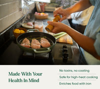 Pre-seasoned Cast Iron Duo - Coorg Green