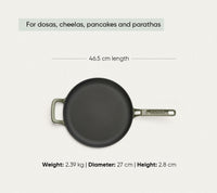 TitaniumClad™  Cast Iron Tawa 27cm - Sage
