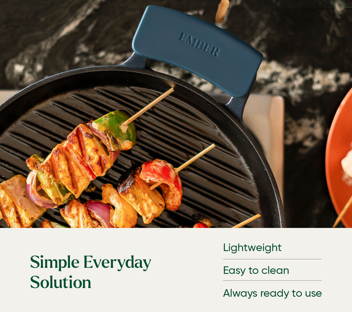 Ember Silicone Handle Holder (Set of 2) - Nilgiri Blue