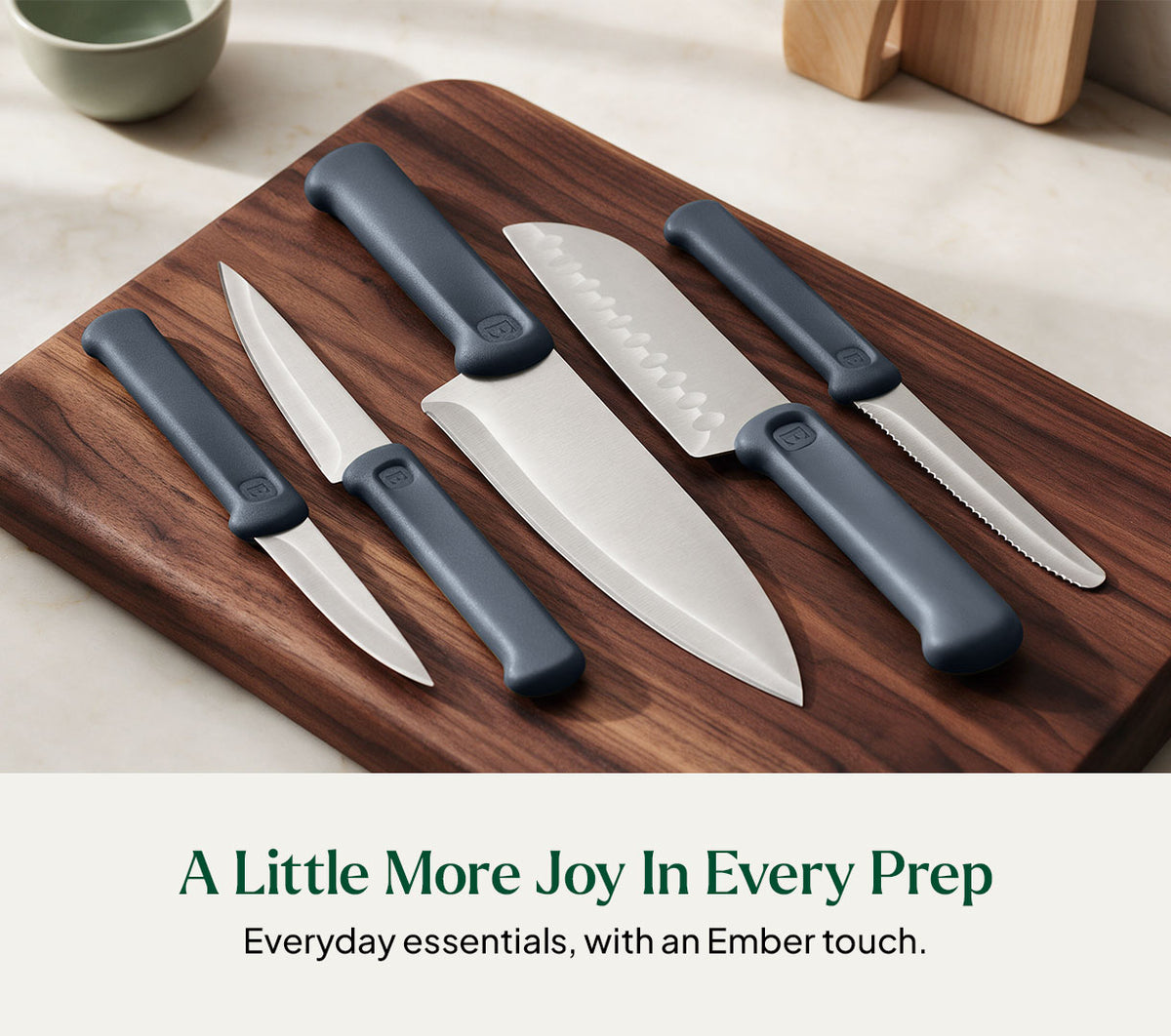 Knife Set of 5 - Nilgiri Blue