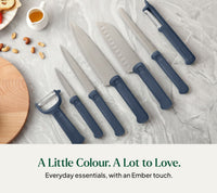 Knife & Peeler Set of 7 - Nilgiri Blue