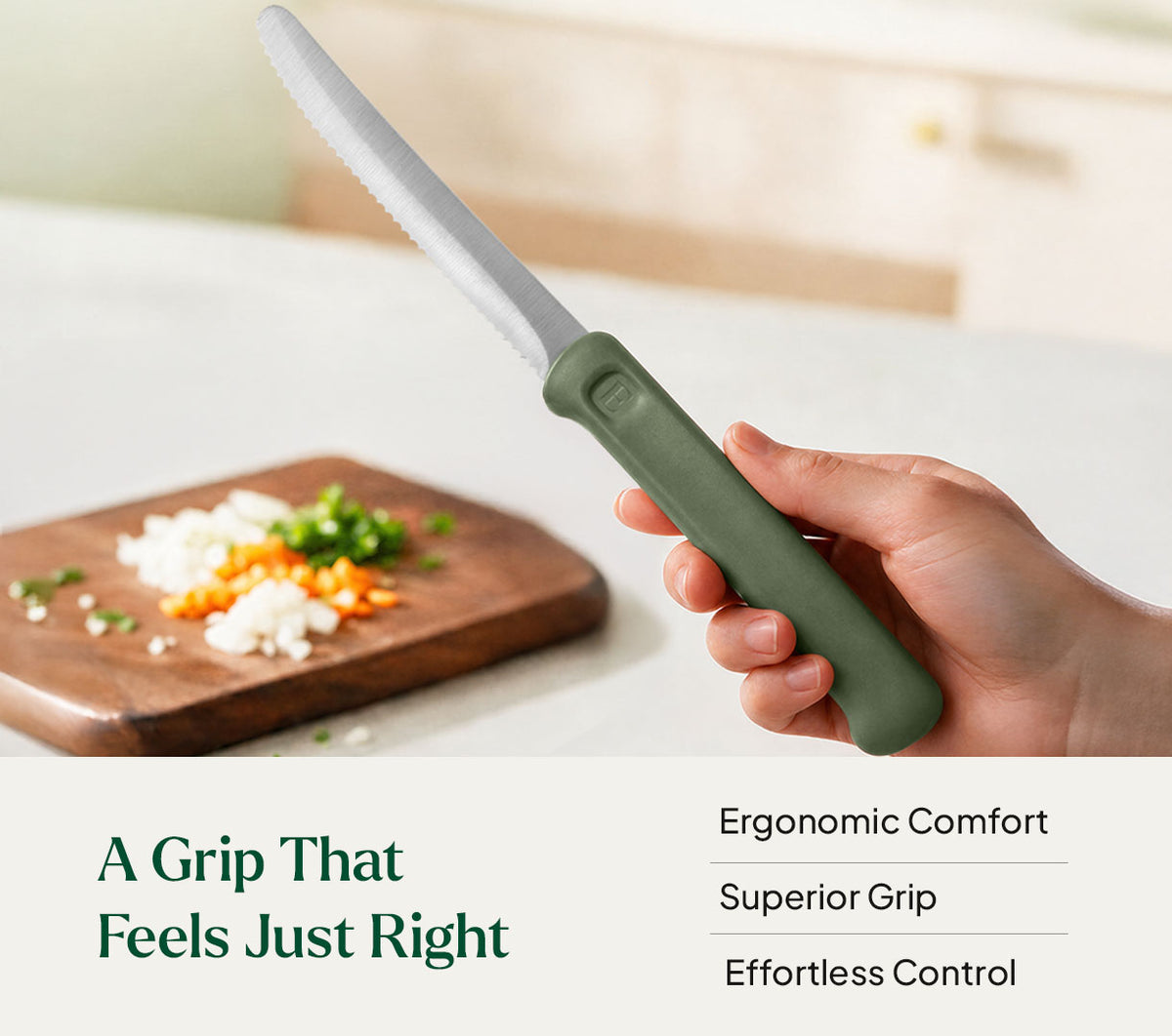 Vegetable Knife - Coorg Green