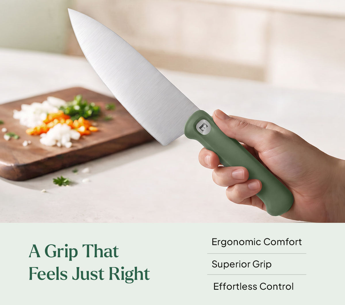 Chef's Knife - Pro - Coorg Green