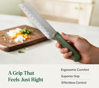 Santoku Knife - Coorg Green