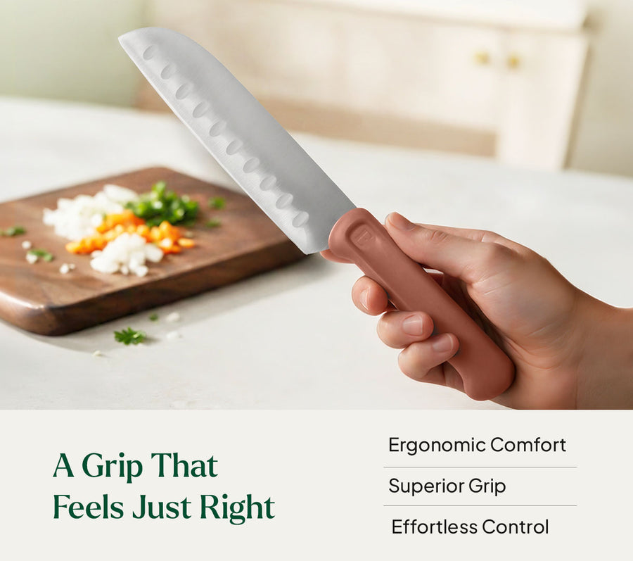 Santoku Knife - Jaipur Terracotta