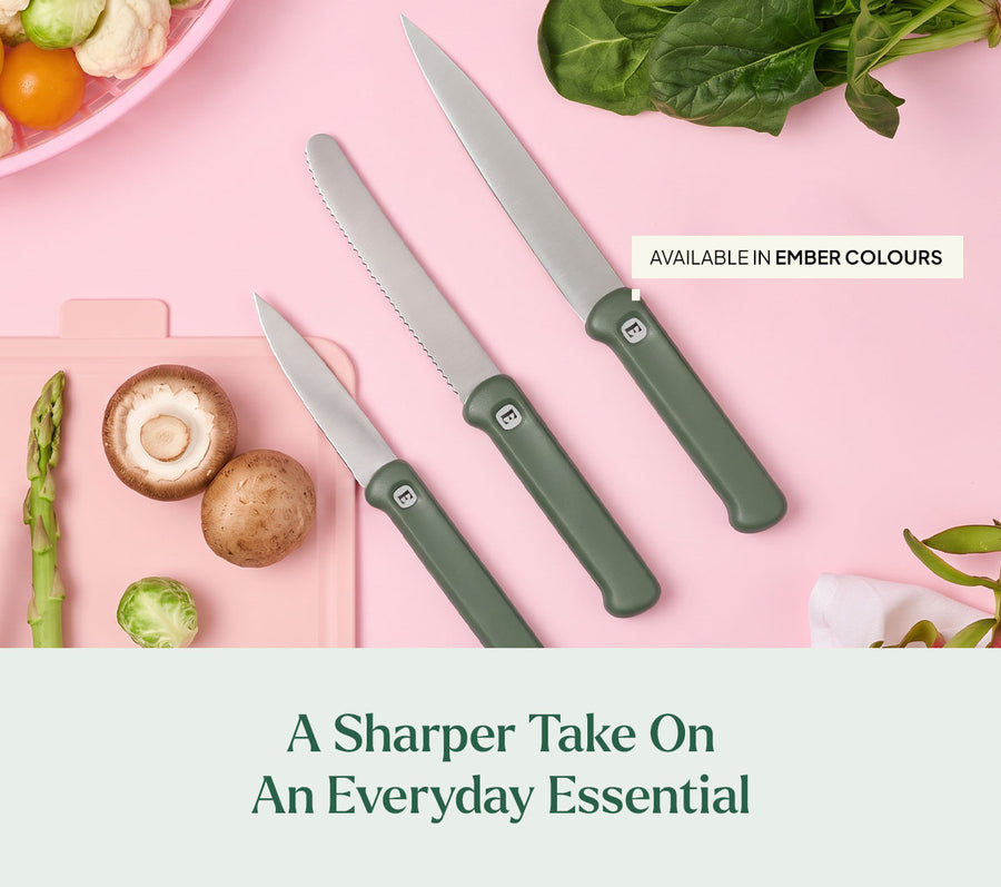 Knife Set of 3 - Pro - Coorg Green