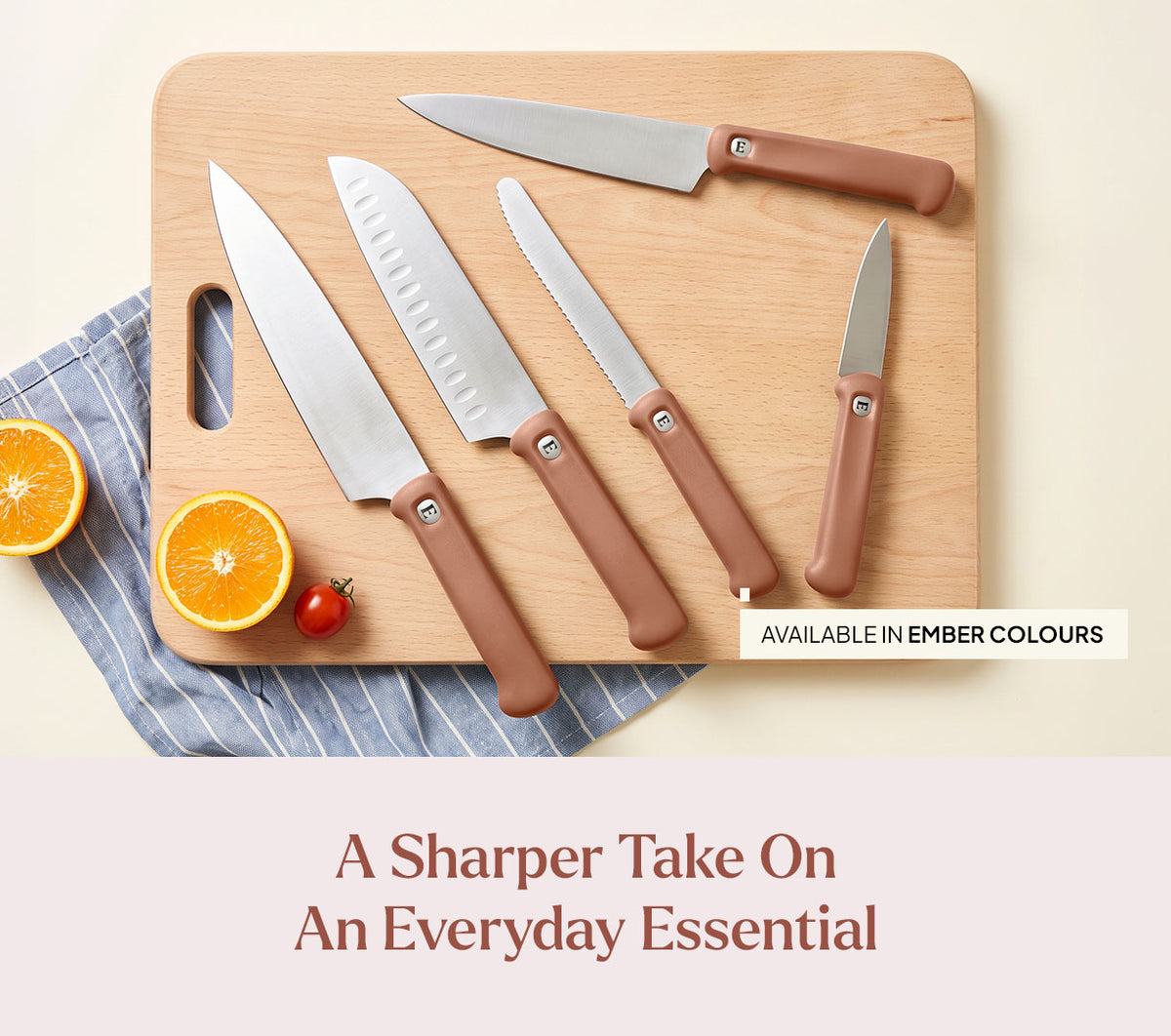 Knife Set of 5 - Pro - Jaipur Terracotta