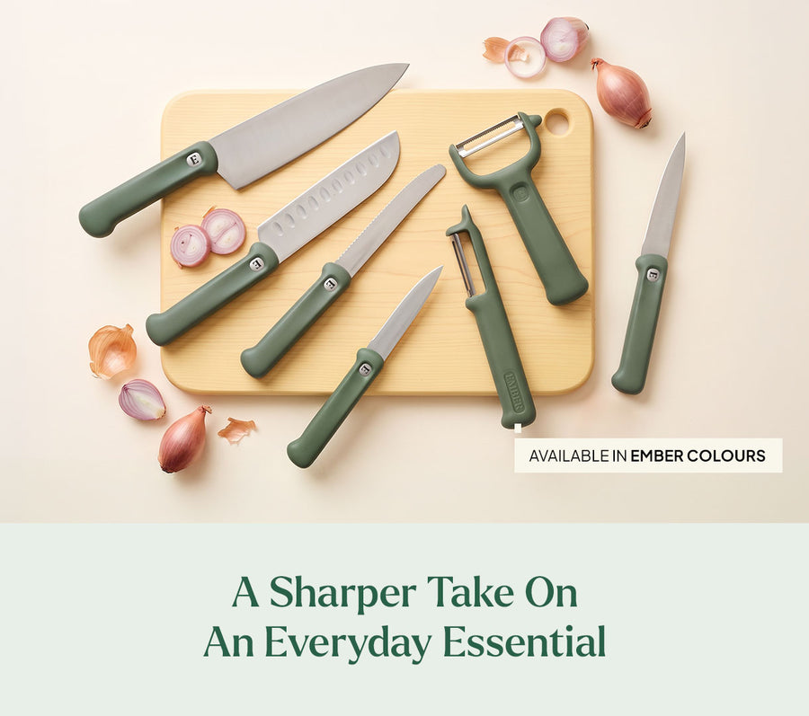 Knife & Peeler Set of 7 - Pro - Coorg Green