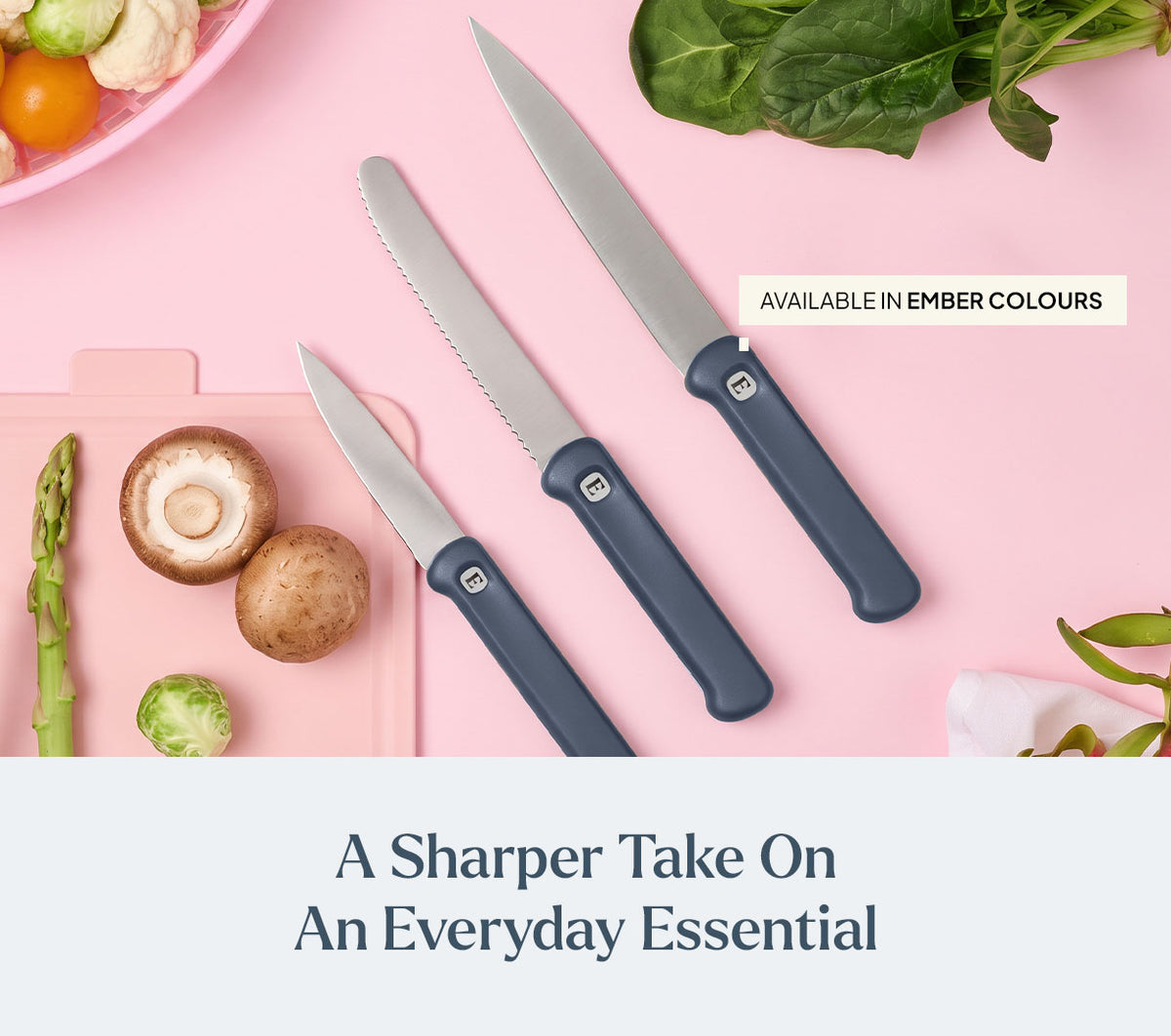 Knife Set of 3 - Pro - Nilgiri Blue