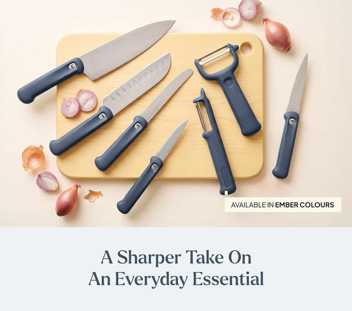 Knife & Peeler Set of 7 - Pro - Nilgiri Blue
