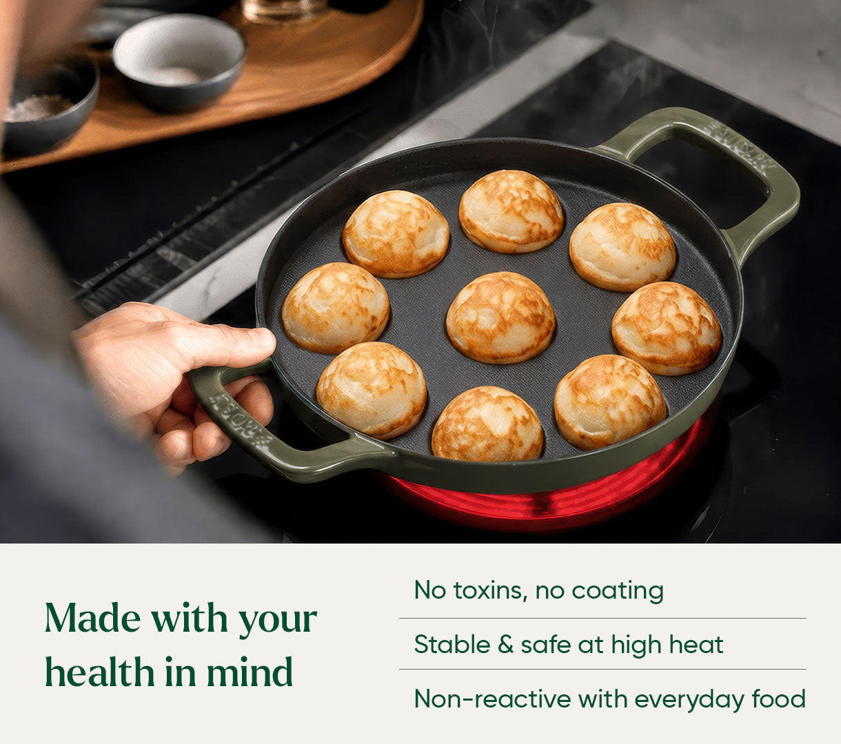Ember TitaniumClad™ Cast Iron Appe Pan (20 cm) - Sage