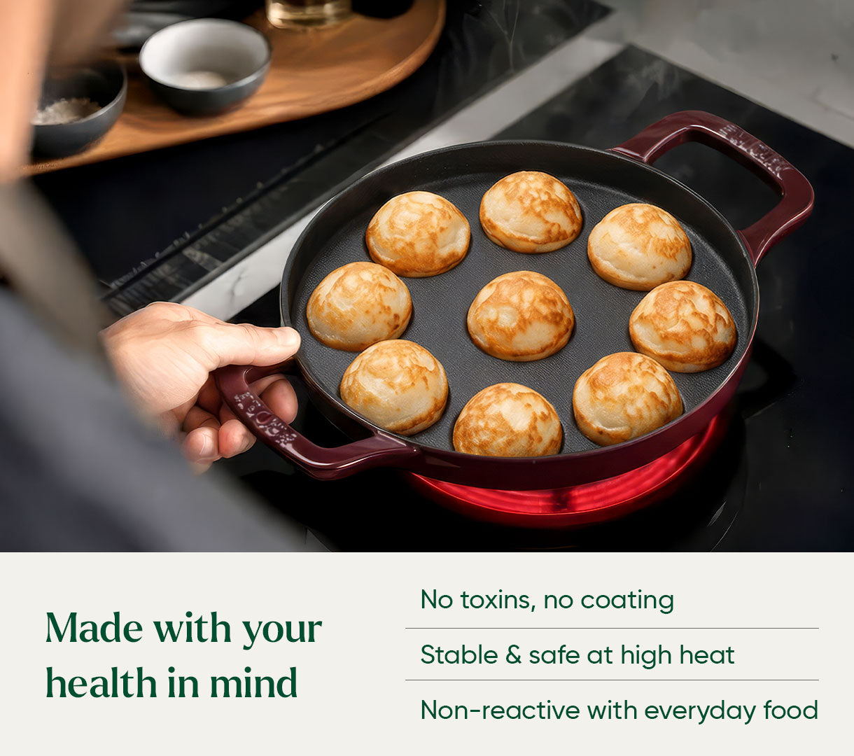 Ember TitaniumClad™ Cast Iron Appe Pan (20 cm) - Wine