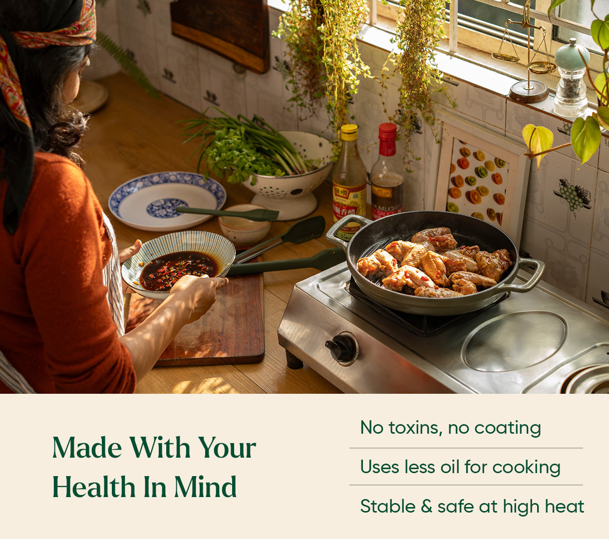 TitaniumClad™ Cast Iron Duo - Sage