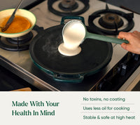 TitaniumClad™  Cast Iron Tawa 30cm - Teal